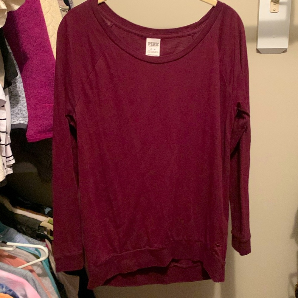 Merlot Red Victoria Secret long sleeve shirt
